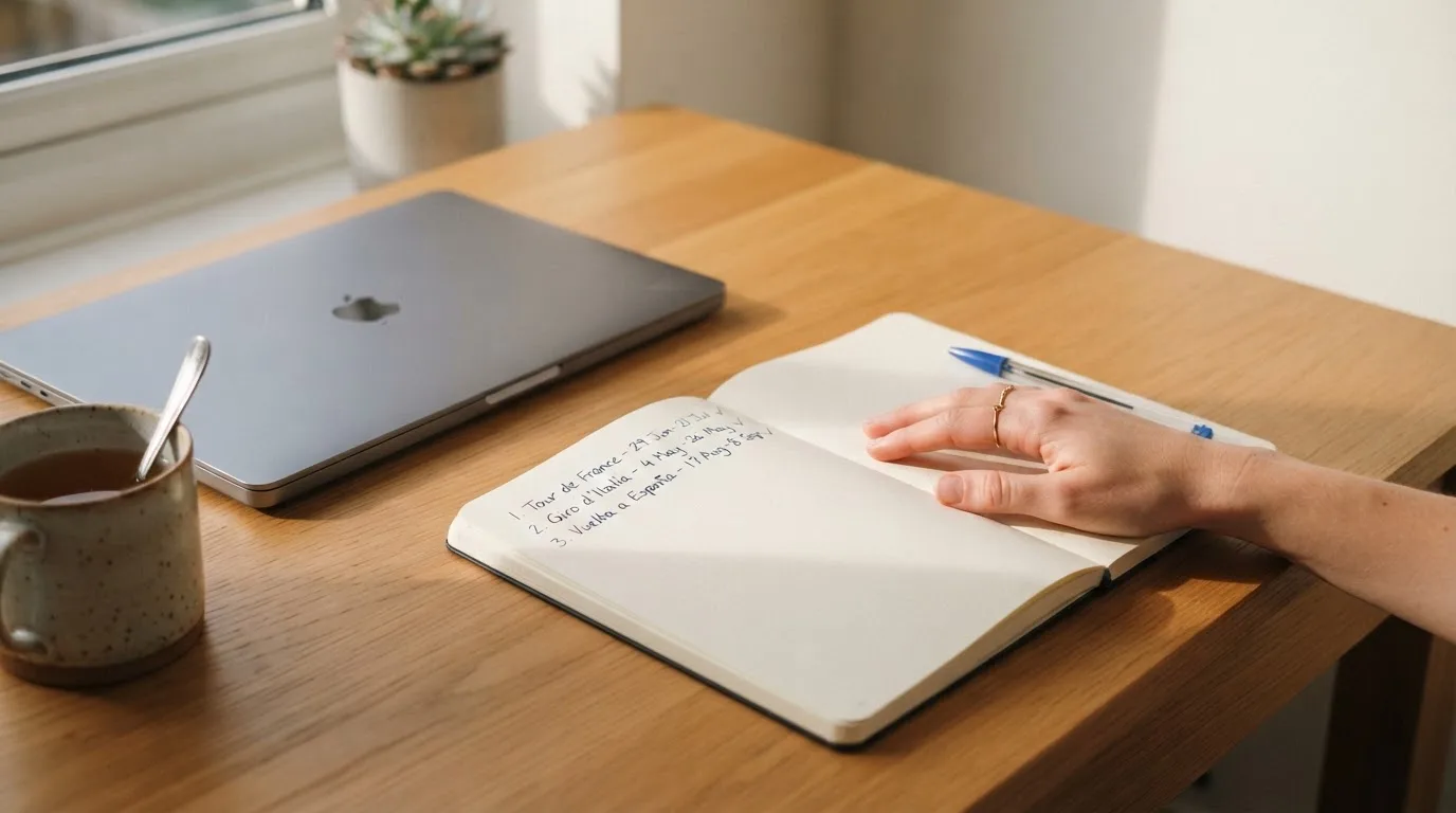 An empty courtroom with wooden benches in morning light