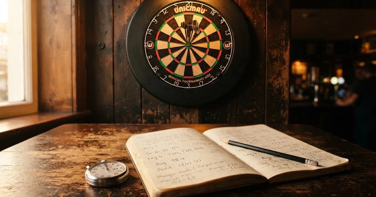 An open notebook with a pencil and a stopwatch on a wooden table